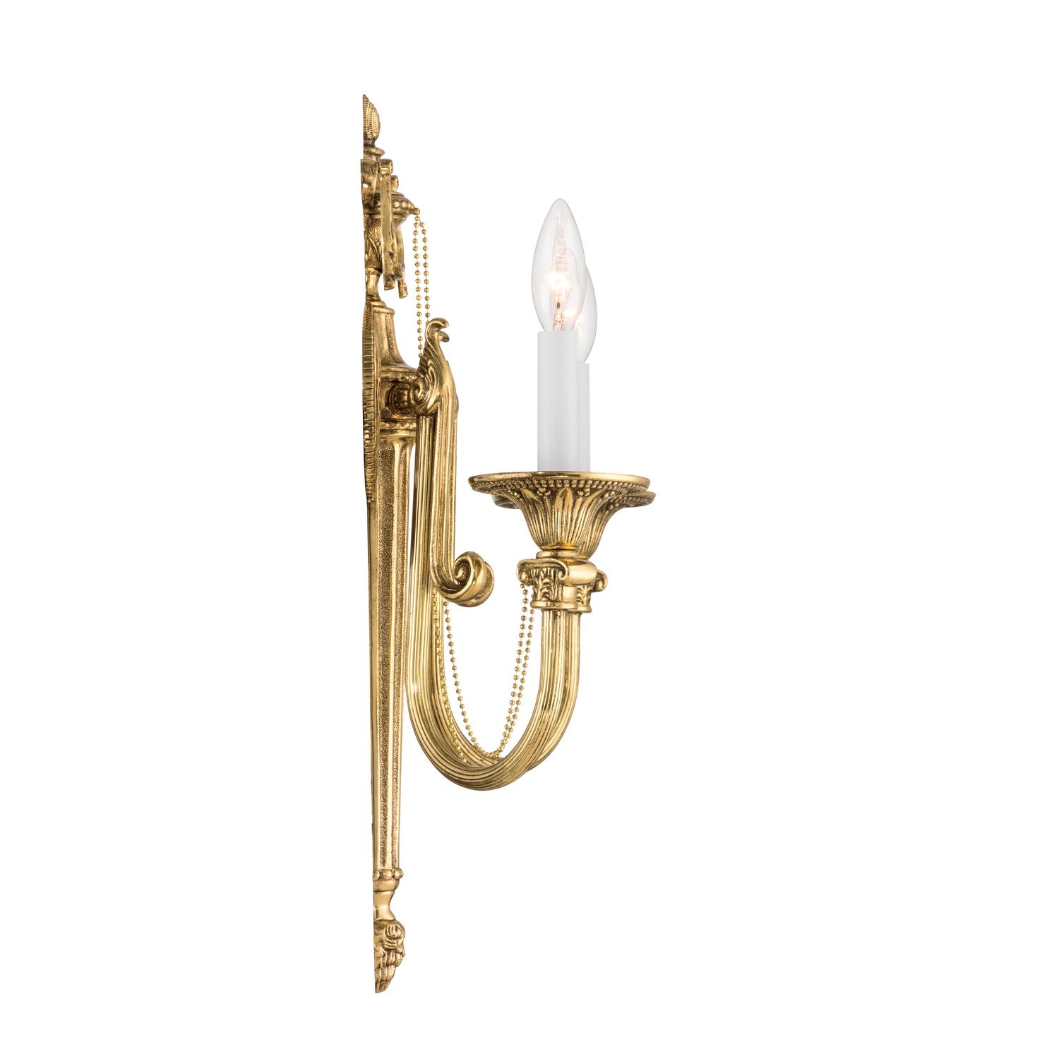 Image 6 Urn and Leaf 20 1/2" High Two Light Wall Sconce more views