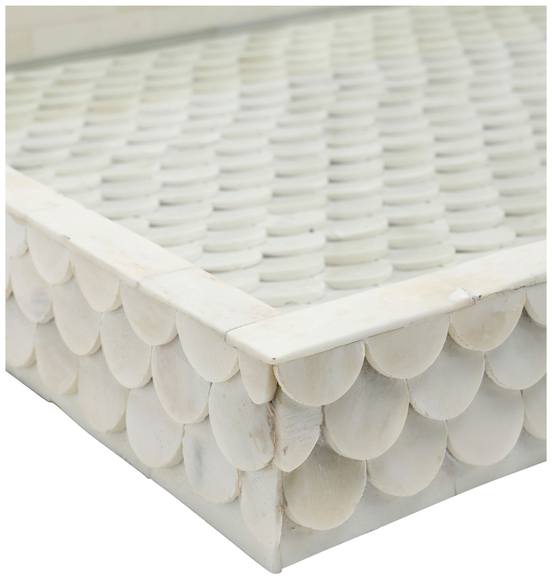 Image 2 Uroko Natural White Rectangular Tray more views