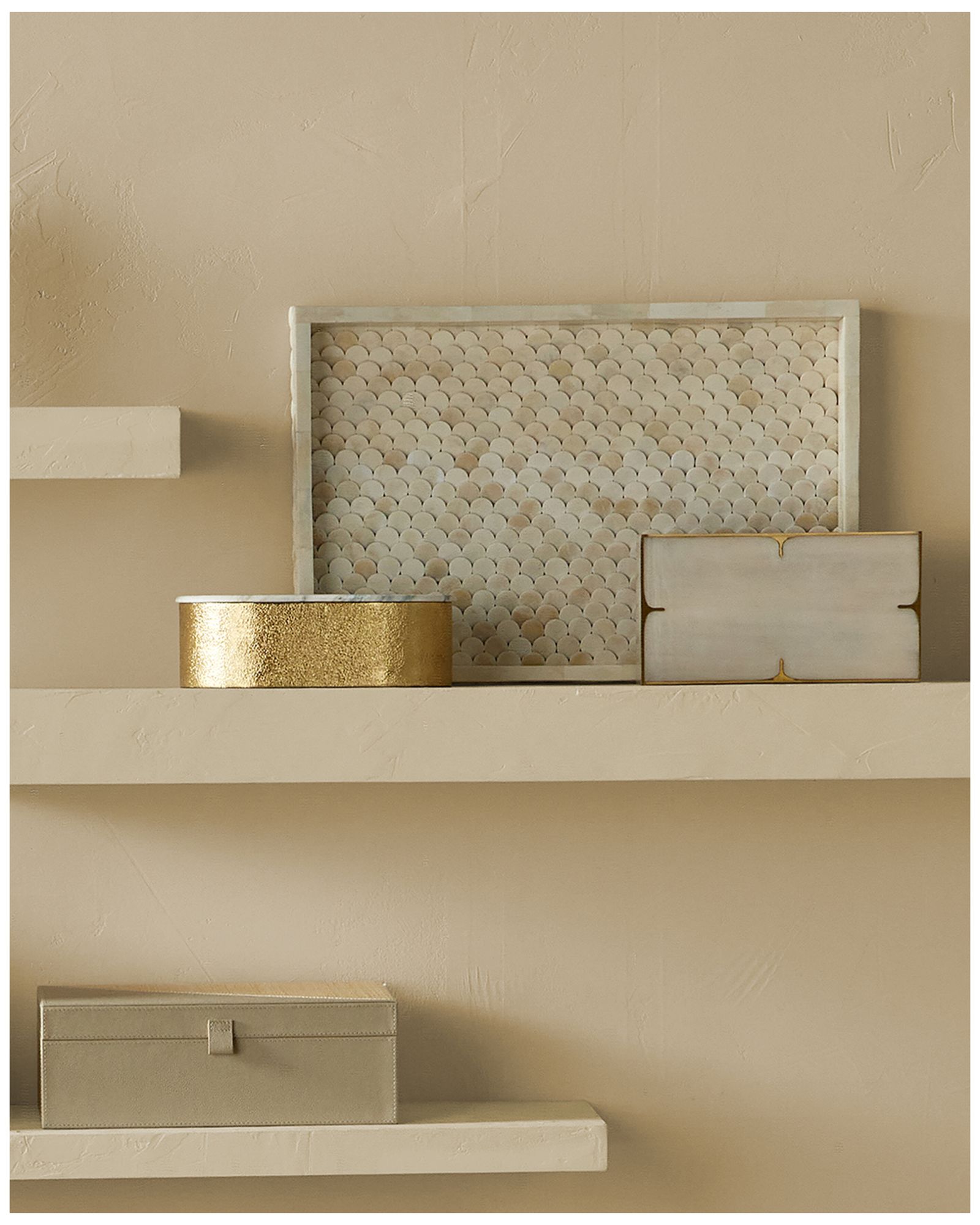 Image 5 Uroko Natural White Rectangular Tray more views