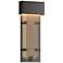 Ursa 23.6"H Small Oil Rubbed Bronze LED Outdoor Sconce w/ Seeded Shade