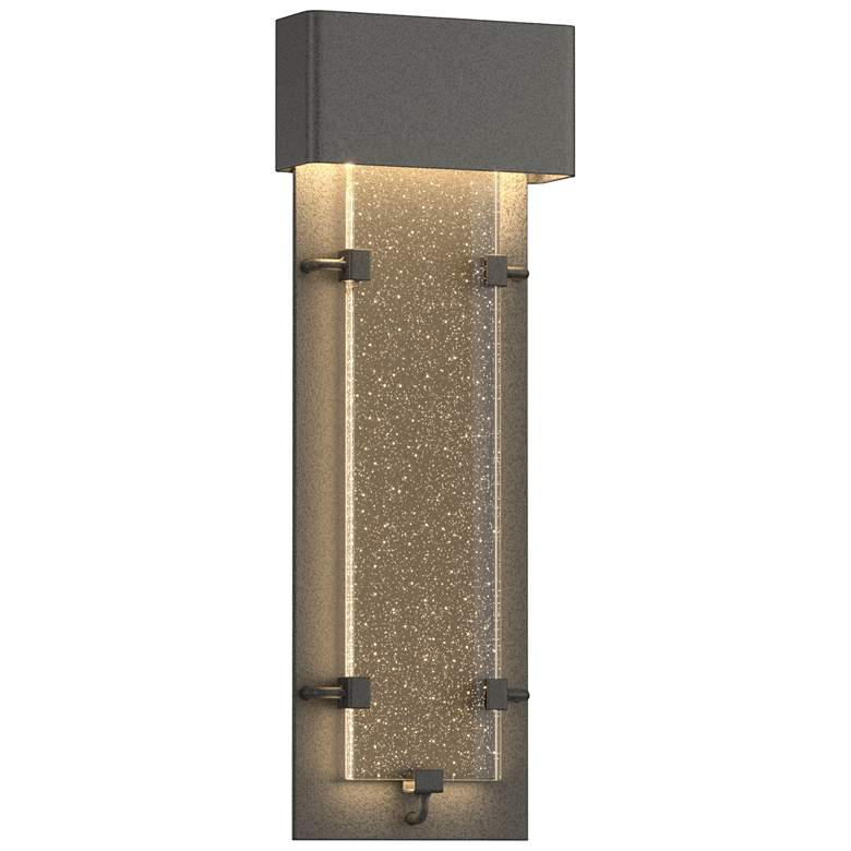 Image 1 Ursa 26.7"H Large Coastal Natural Iron LED Outdoor Sconce w/ Seeded Sh