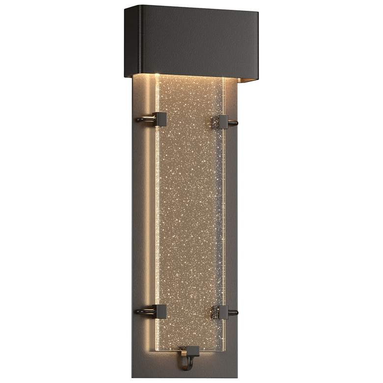 Image 1 Ursa 26.7"H Large Oil Rubbed Bronze LED Outdoor Sconce w/ Seeded Shade