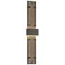 Ursa 50.8"H Double Large Natural Iron LED Outdoor Sconce w/ Seeded Sha