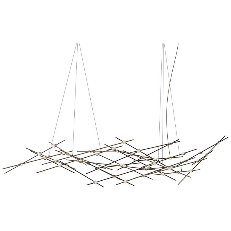 Image 1 Ursa Major 92.75"W 44.L Espresso Black LED Chandelier-Clear 2700/120" Cable