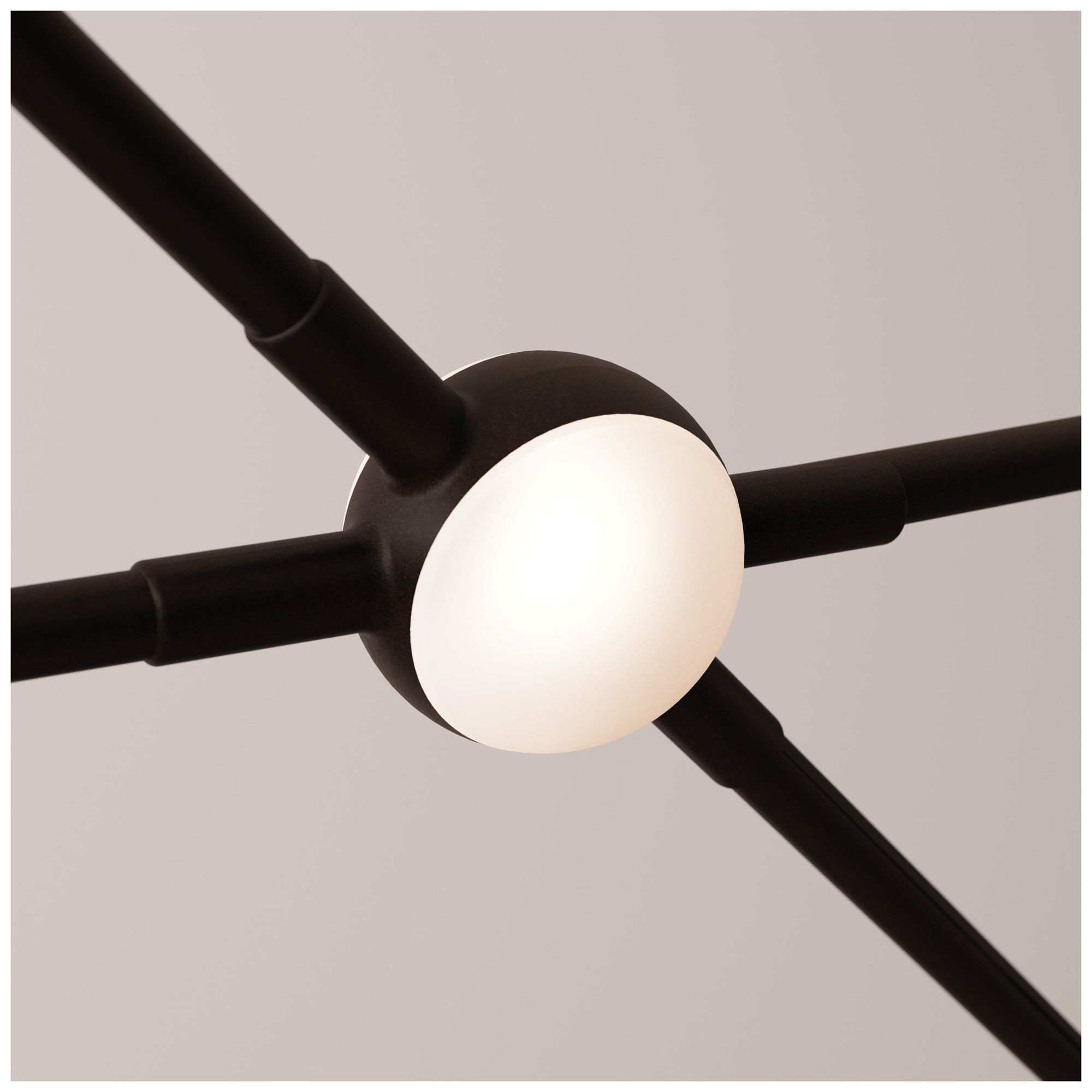 Image 6 Ursa Major 92.75"W 44.L Espresso Black LED Chandelier-White 2200/240" Cable more views