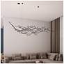 3_Ursa Major 92.75"W 44.L Espresso Black LED Chandelier-White 2700/240" Cable more views
