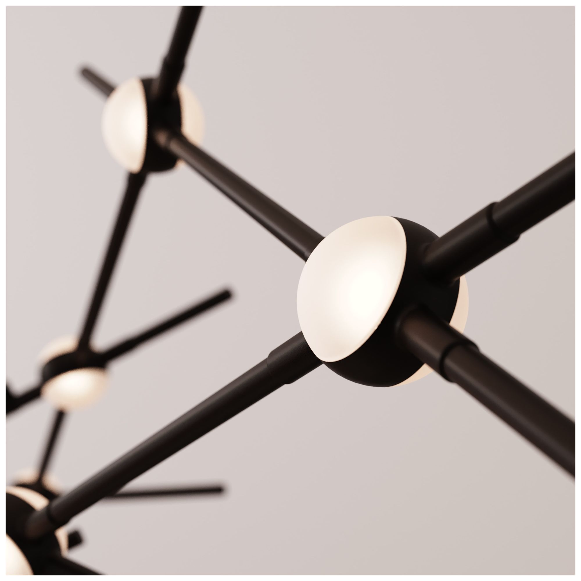 Image 5 Ursa Major 92.75"W 44.L Espresso Black LED Chandelier-White 3000/120" Cable more views