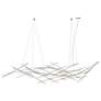 1_Ursa Major LED Chandelier Satin Nickel White Optical Lens 3000/240" Cable