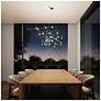 3_Ursa Major LED Chandelier Satin Nickel White Optical Lens 3000/240" Cable more views