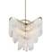 Ursula 24 3/4" Wide Silver Leaf and Crystal Pendant Light