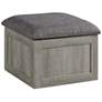 2_Uster Light Gray 5-Piece Table and Storage Stool Set more views