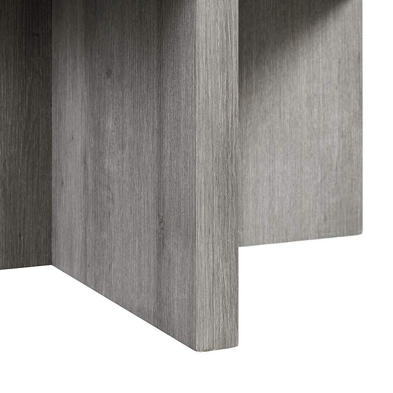 Image 5 Uster Light Gray 5-Piece Table and Storage Stool Set more views