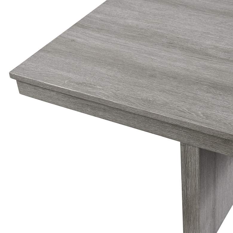 Image 7 Uster Light Gray 5-Piece Table and Storage Stool Set more views