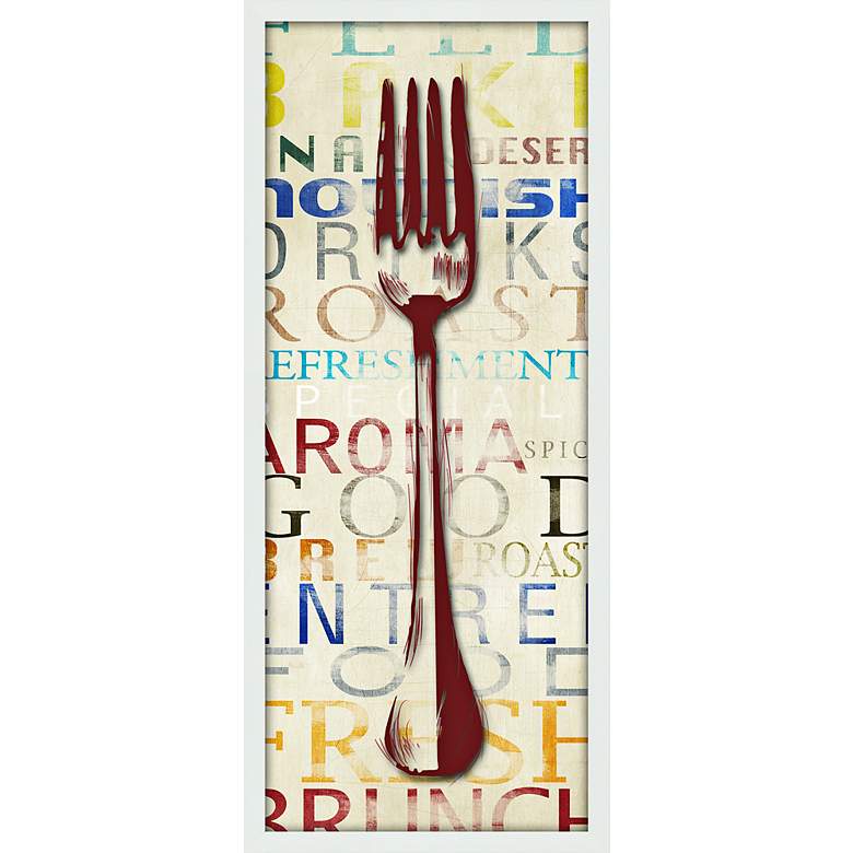 Image 1 Utensil Fork 21 inch High Contemporary Giclee Print Wall Art