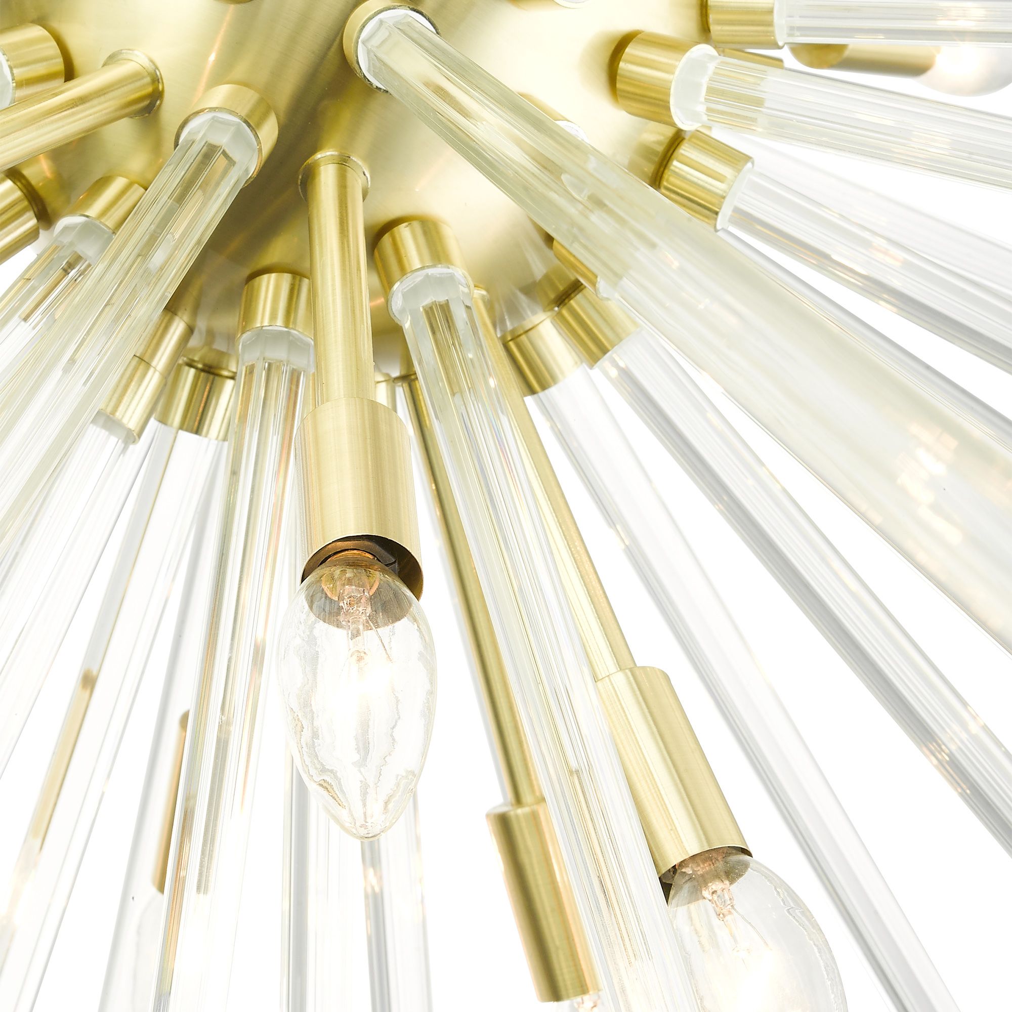 Utopia 16 Light Satin Brass Foyer Pendant Chandelier