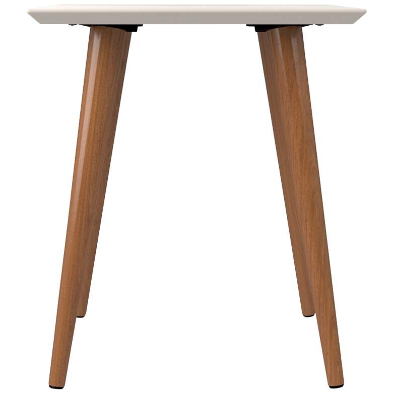 Image 3 Utopia 17 1/4" Wide Off-White and Maple Modern End Table more views
