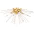Utopia 20" Wide Satin Brass 4-Light Starburst Ceiling Light