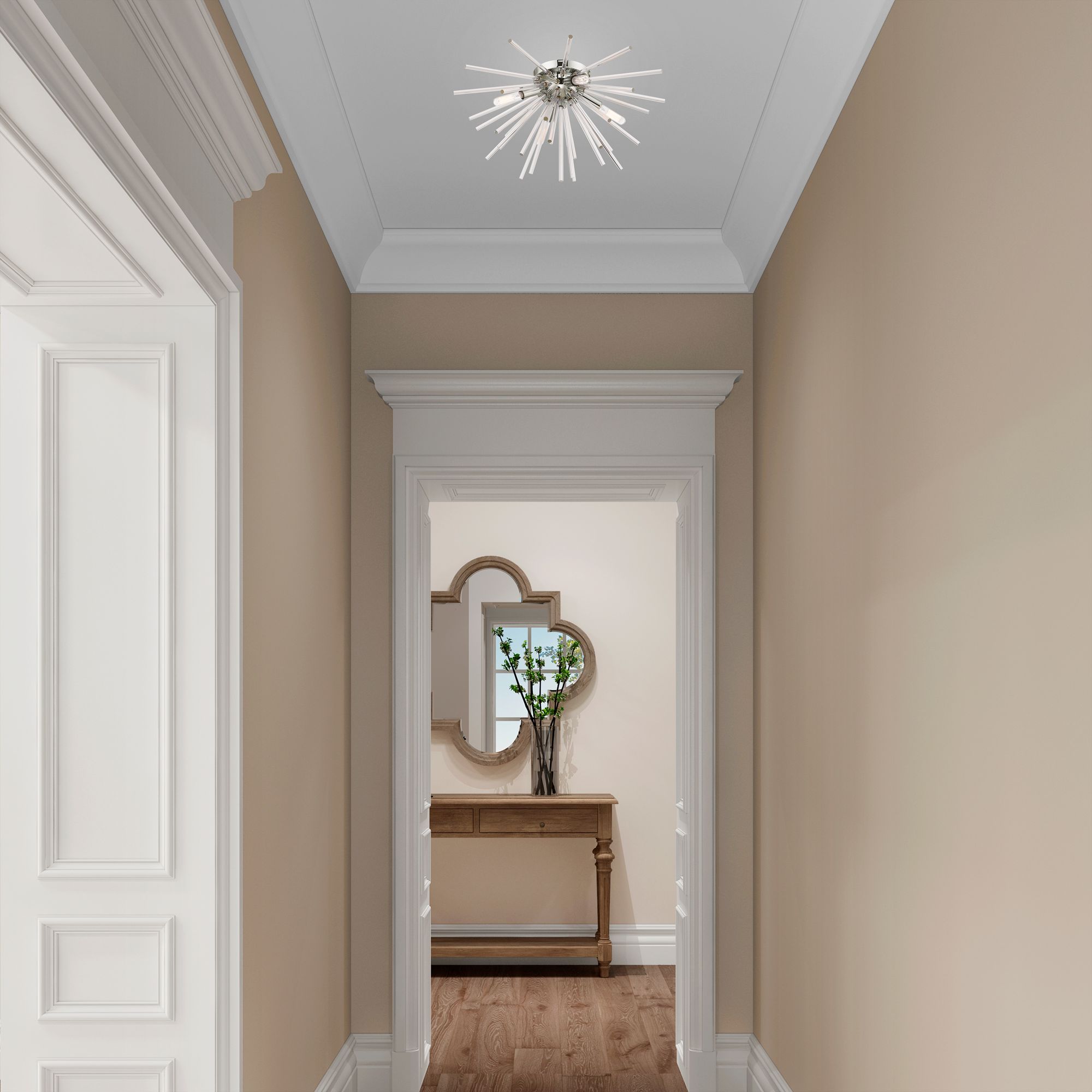 Image 7 Utopia 4 Light Polished Chrome Ceiling Mount more views