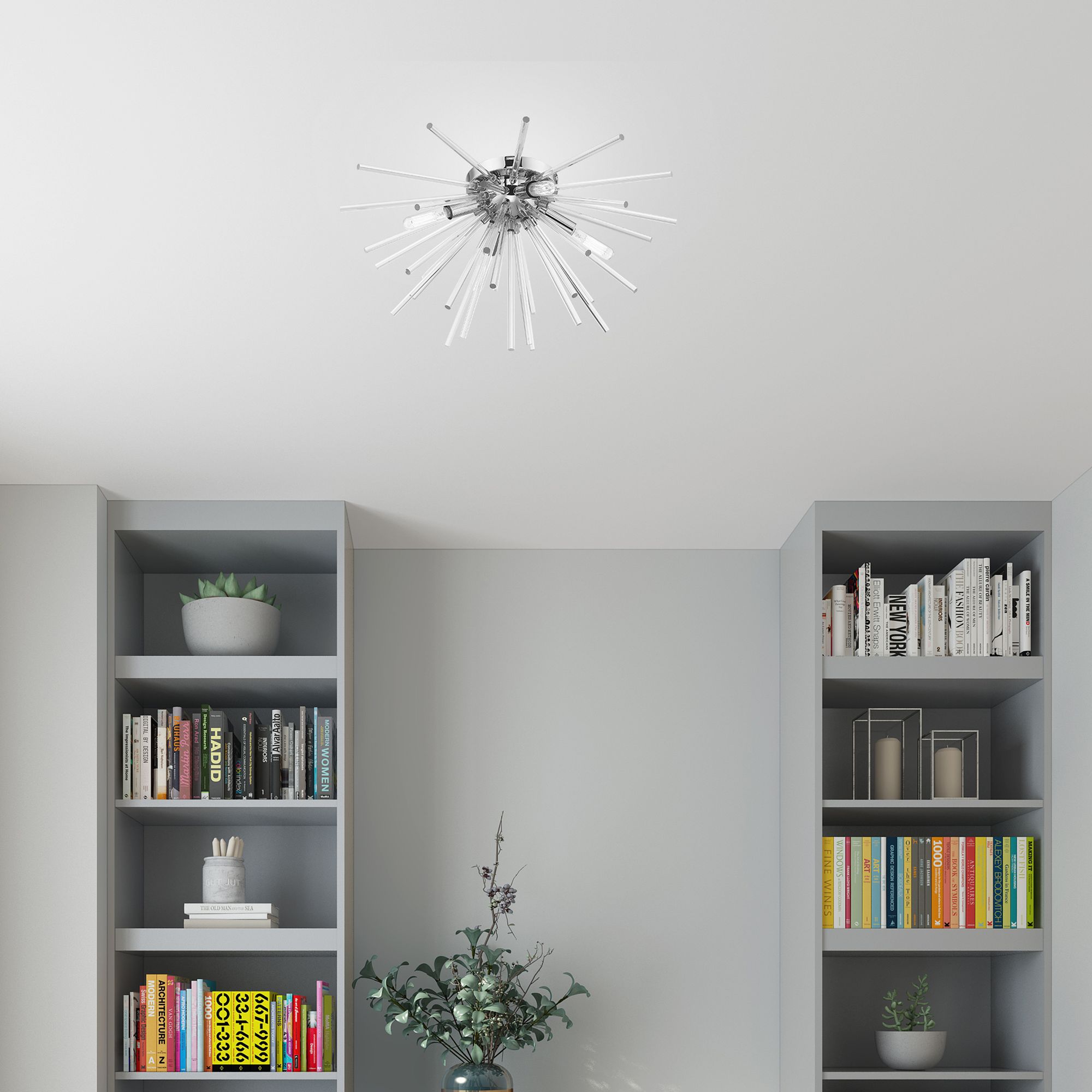 Utopia 4 Light Polished Chrome Ceiling Mount