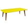 Utopia 40 1/4" Wide Yellow Rectangular Modern Coffee Table