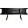 Utopia 53 1/4" Wide Matte Black Wood 4-Shelf TV Stand