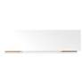 Utopia 53 1/4" Wide White Gloss and Maple Modern TV Stand