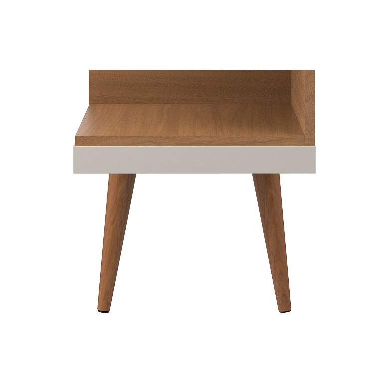 Image 3 Utopia 54" Wide Off-White and Maple Modern TV Stand more views