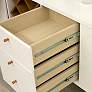3_Utopia 63 1/2" Wide Gloss White and Maple 3-Drawer Sideboard more views