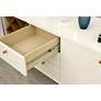 7_Utopia 63 1/2" Wide Gloss White and Maple 3-Drawer Sideboard more views