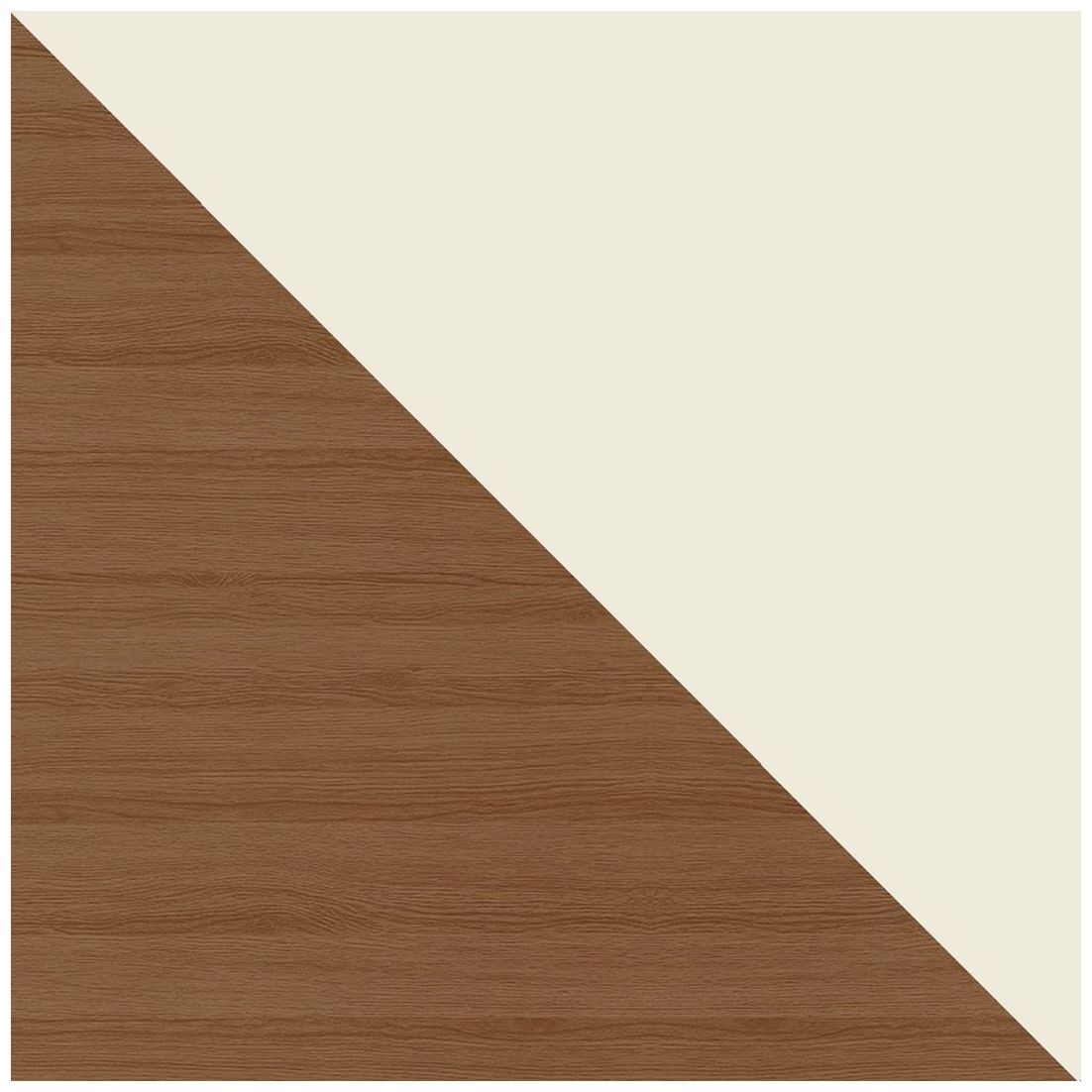 Utopia 63 1/2" Wide Gloss White and Maple 3-Drawer Sideboard