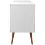 Utopia 63 1/2" Wide White Gloss and Maple Modern Sideboard