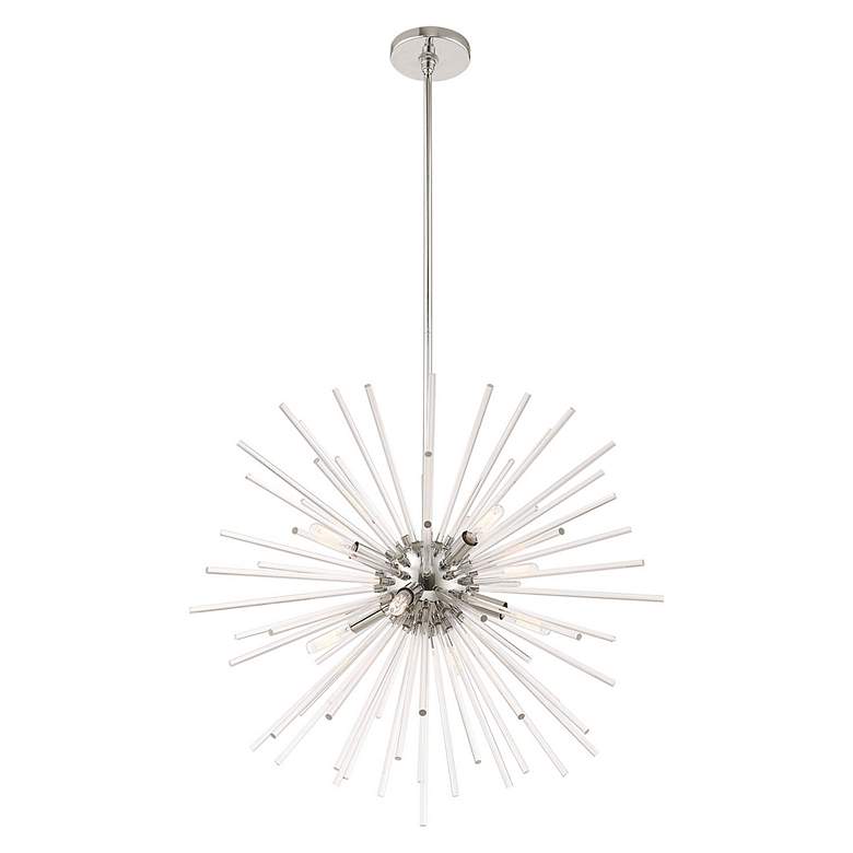 Image 5 Utopia 8 Light Polished Chrome Pendant Chandelier more views