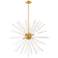 Utopia 8 Light Satin Brass Pendant Chandelier