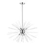 Thumbnail3 of Utopia 9 Light Polished Chrome Large Pendant Chandelier more views