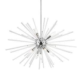Image5 of Utopia 9 Light Polished Chrome Large Pendant Chandelier more views