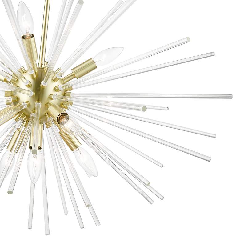 Image 6 Utopia 9 Light Satin Brass Large Pendant Chandelier more views