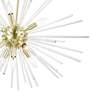 6_Utopia 9 Light Satin Brass Large Pendant Chandelier more views