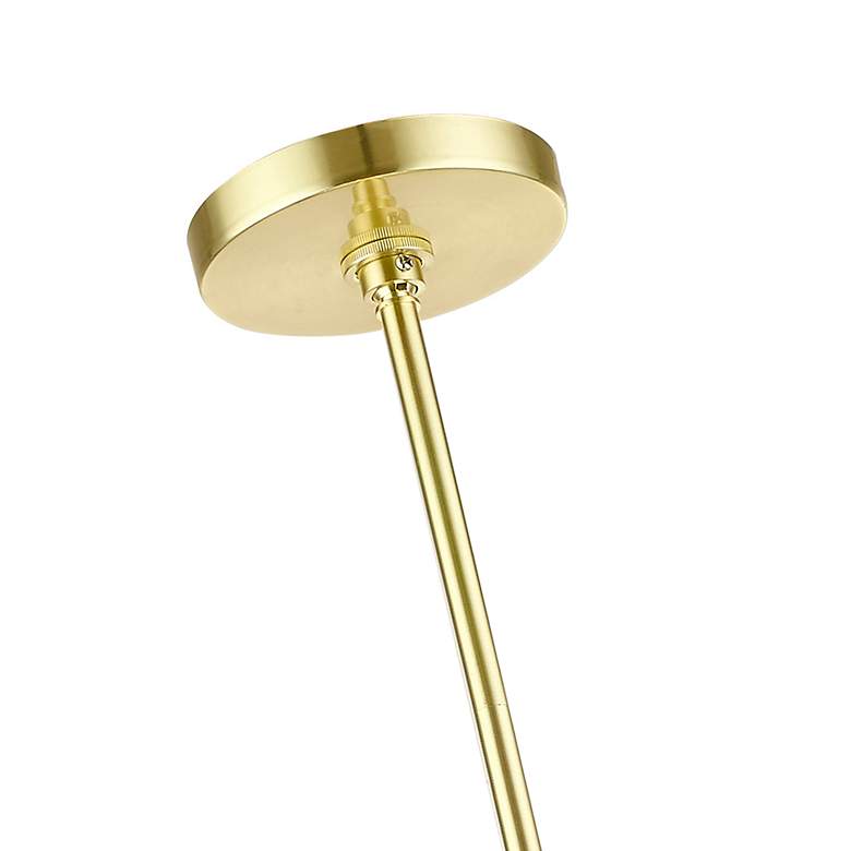 Image 7 Utopia 9 Light Satin Brass Large Pendant Chandelier more views