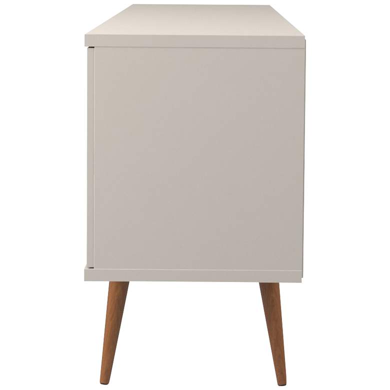 Image 4 Utopia Off-White and Maple Cream 3-Drawer Sideboard more views