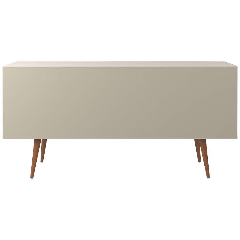 Image 6 Utopia Off-White and Maple Cream 3-Drawer Sideboard more views