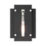 5_Utrecht 1 Light Black and Brushed Nickel Outdoor Wall Lantern more views