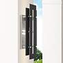 1_Utrecht 1 Light Black and Brushed Nickel Outdoor Wall Lantern