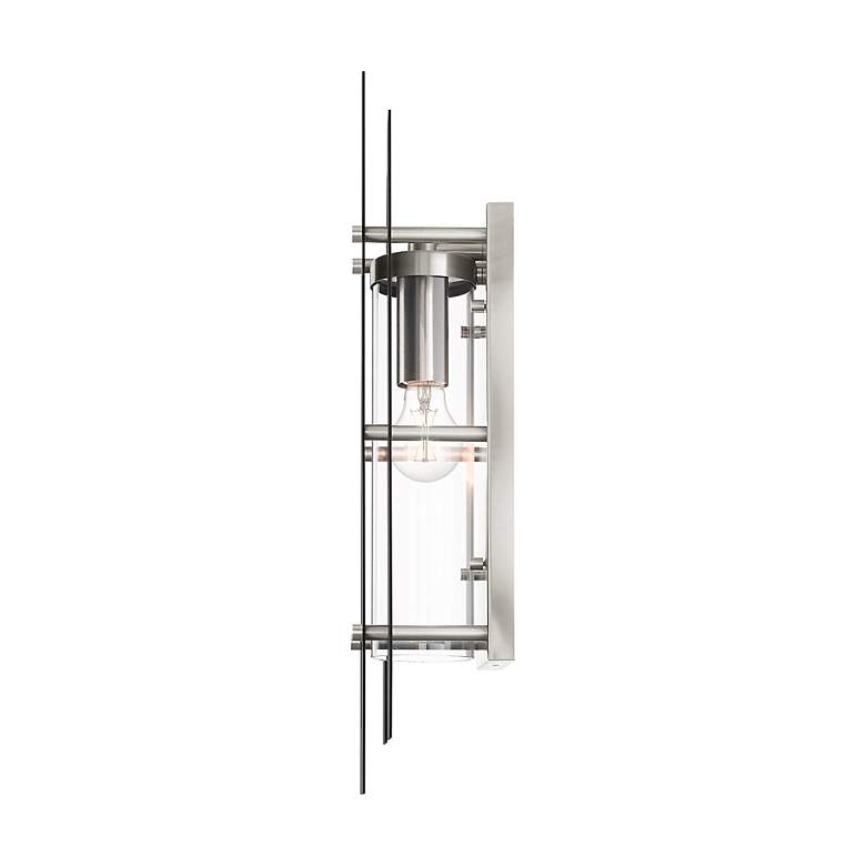 Image 6 Utrecht 1 Light Black and Brushed Nickel Outdoor Wall Lantern more views