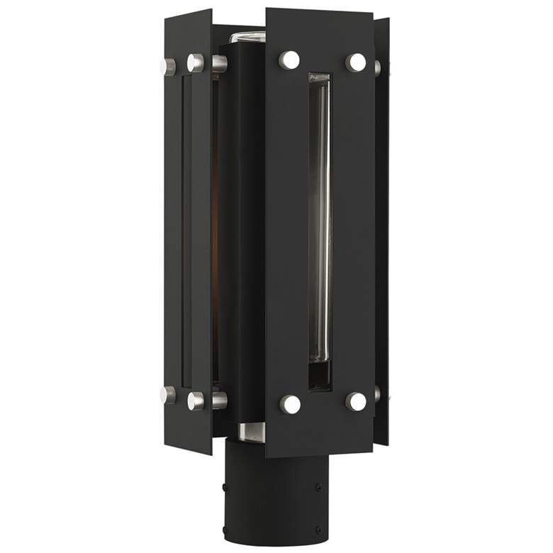 Image 2 Utrecht 1 Light Black Outdoor Post Top Lantern