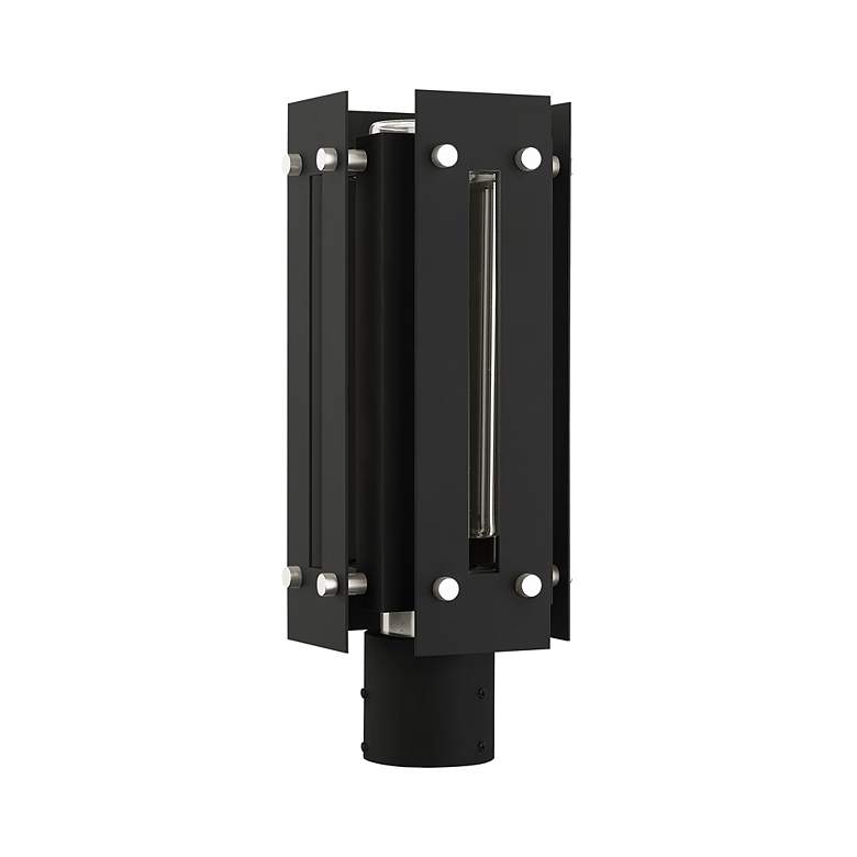 Image 4 Utrecht 1 Light Black Outdoor Post Top Lantern more views