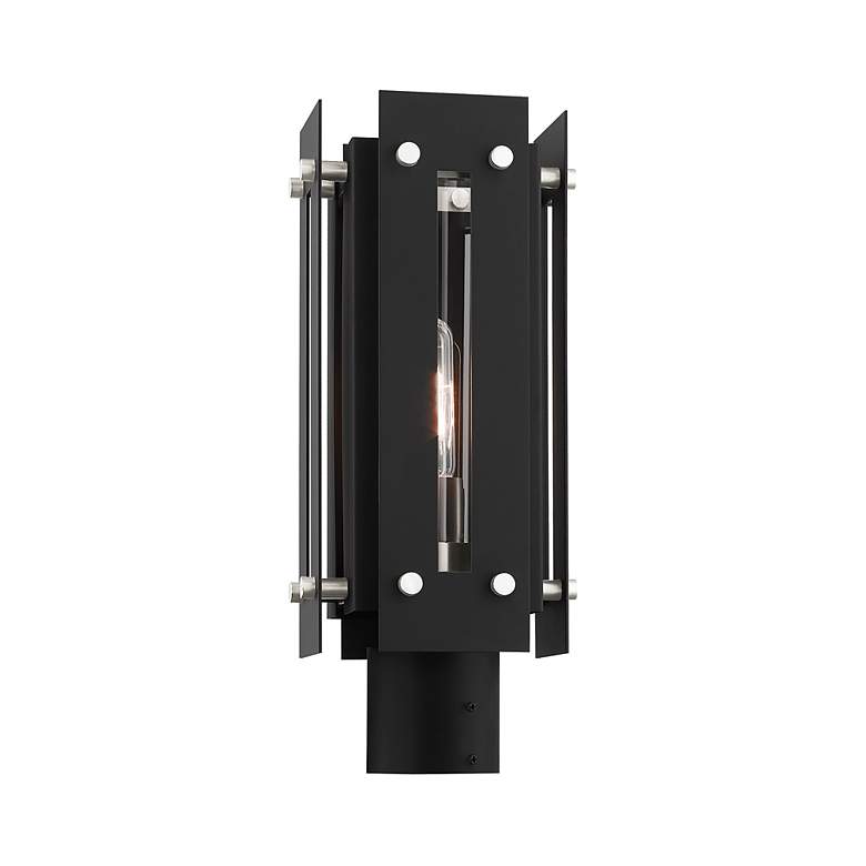 Image 5 Utrecht 1 Light Black Outdoor Post Top Lantern more views