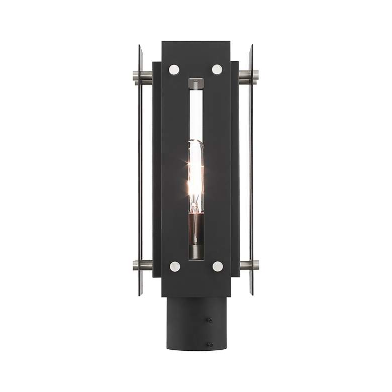 Image 6 Utrecht 1 Light Black Outdoor Post Top Lantern more views