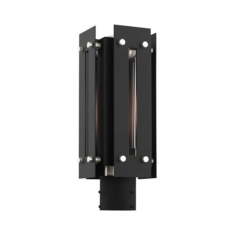 Image 7 Utrecht 1 Light Black Outdoor Post Top Lantern more views