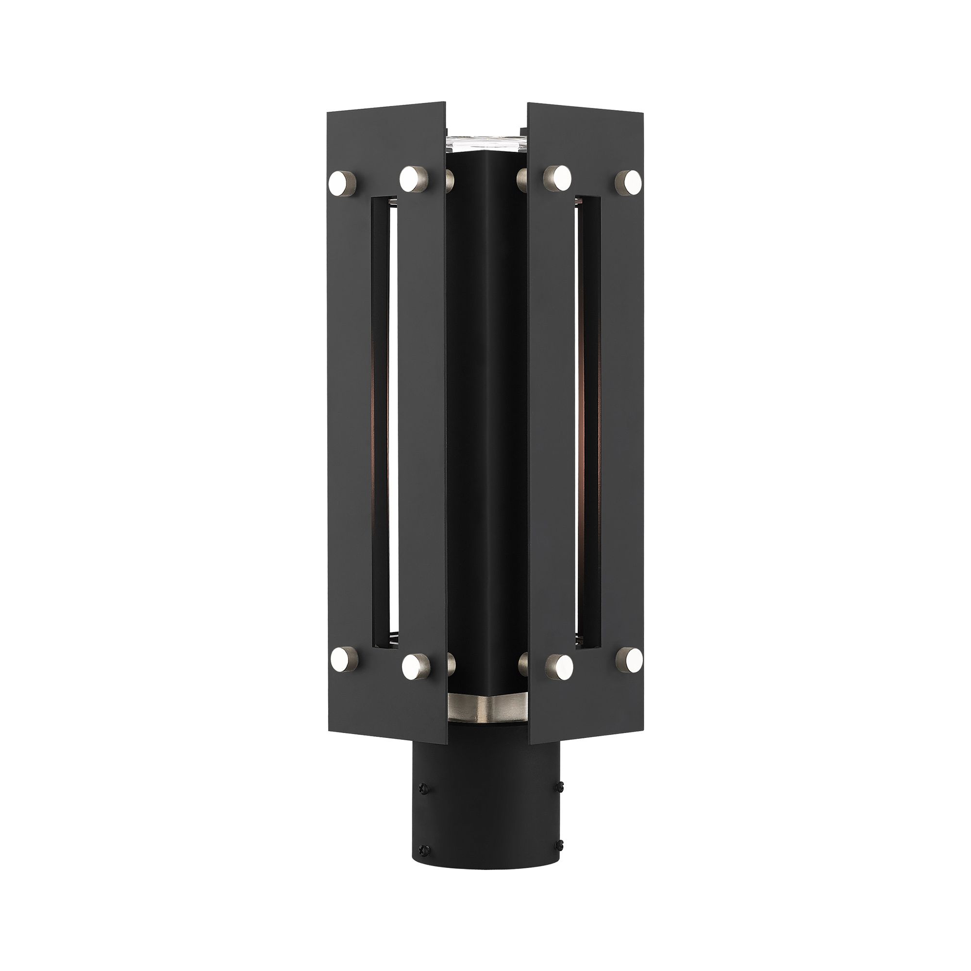 Utrecht 1 Light Black Outdoor Post Top Lantern