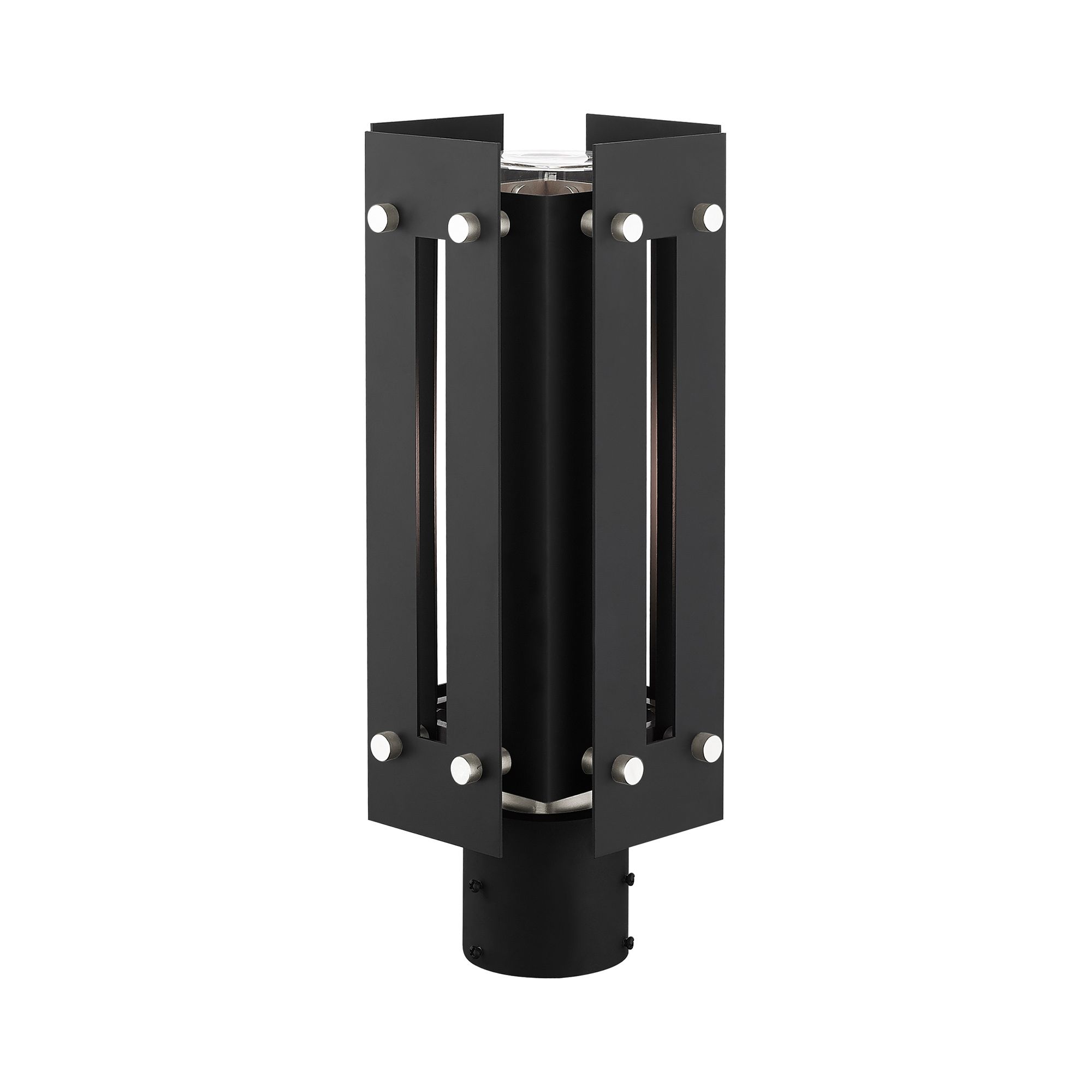 Utrecht 1 Light Black Outdoor Post Top Lantern